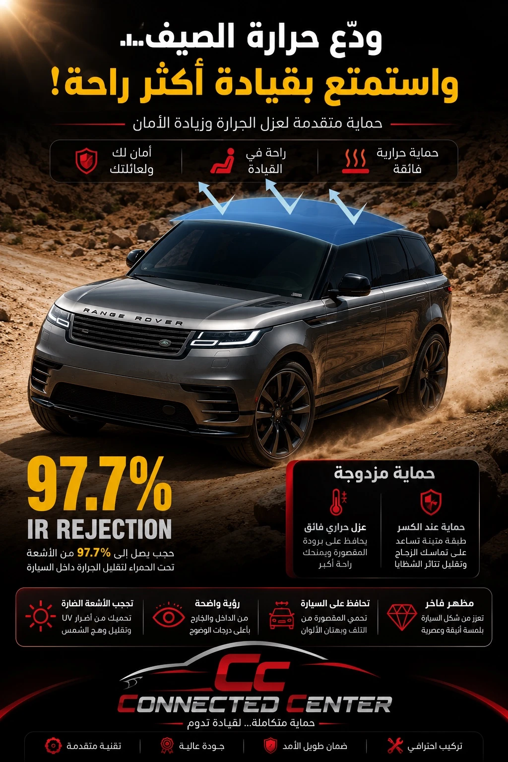 العناية بزجاج السيارة